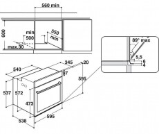 Whirlpool AKZ9 6230S beépíthető elektromos sütő - ezüst Konyhai termékek - Sütő-főzőlap, tűzhely (beépíthető) - Sütő (beépíthető) - 348462