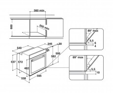 Whirlpool AKZM 8480 WH beépíthető sütő Konyhai termékek - Sütő-főzőlap, tűzhely (beépíthető) - Sütő (beépíthető) - 307455