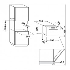 Whirlpool W9MD260IXL Beépíthető mikrohullámú sütő Konyhai termékek - Mikrohullámú sütő - Mikrohullámú sütő (beépíthető) - 354214