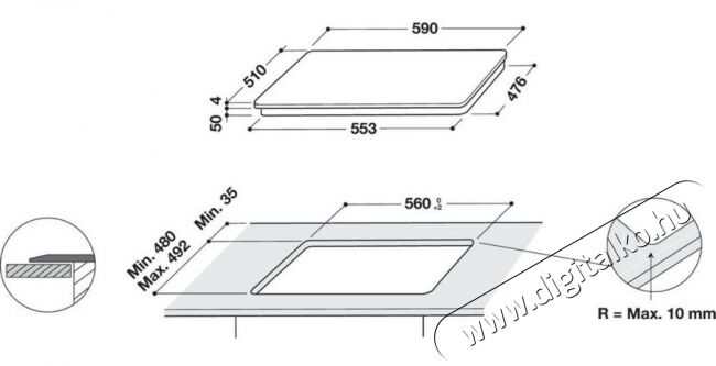 Whirlpool WF S4160 BF beépíthető indukciós főzőlap Konyhai termékek - Sütő-főzőlap, tűzhely (beépíthető) - Indukciós főzőlap (beépíthető) - 362532