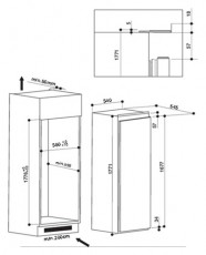 Whirlpool ARG 18081 beépíthető hűtőszekrény Konyhai termékek - Hűtő, fagyasztó (beépíthető) - Fagyasztó nélküli hűtő - 323058
