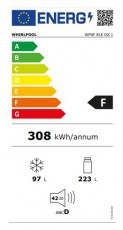 Whirlpool WFNF 81E OX 1 alulfagyasztós hűtőszekrény Konyhai termékek - Hűtő, fagyasztó (szabadonálló) - Alulfagyasztós kombinált hűtő - 370250