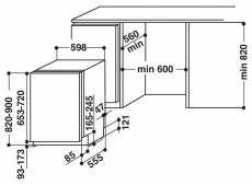 Whirlpool WIC 3C26 F  Mosogatógép beépíthető 14 teríték Konyhai termékek - Mosogatógép - Normál (60cm) beépíthető mosogatógép - 372769