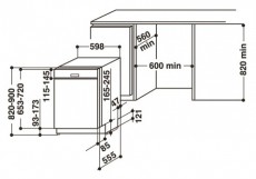 Whirlpool WBC 3C34 PF X MOSOGATÓGÉP BEÉPÍTHETŐ 14 TERÍTÉK Konyhai termékek - Mosogatógép - Normál (60cm) beépíthető mosogatógép - 373311