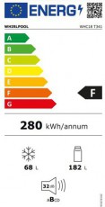 Whirlpool WHC18 T341 Hűtő beépíthető alulfagyasztós Konyhai termékek - Hűtő, fagyasztó (beépíthető) - Alulfagyasztós kombinált hűtő - 374284