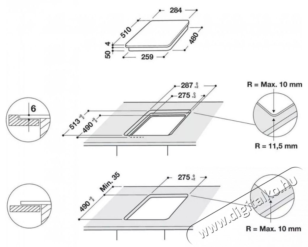 Whirlpool WS Q0530NE domin&oacute; indukci&oacute;s főzőlap Konyhai term&eacute;kek - S&uuml;tő-főzőlap, tűzhely (be&eacute;p&iacute;thető) - Indukci&oacute;s főzőlap (be&eacute;p&iacute;thető) - 369898