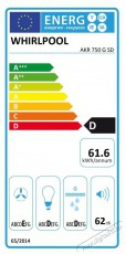 Whirlpool AKR 750 G SD beépíthető páraelszívó Konyhai termékek - Páraelszívó - Beépíthető / kihúzható - 379292