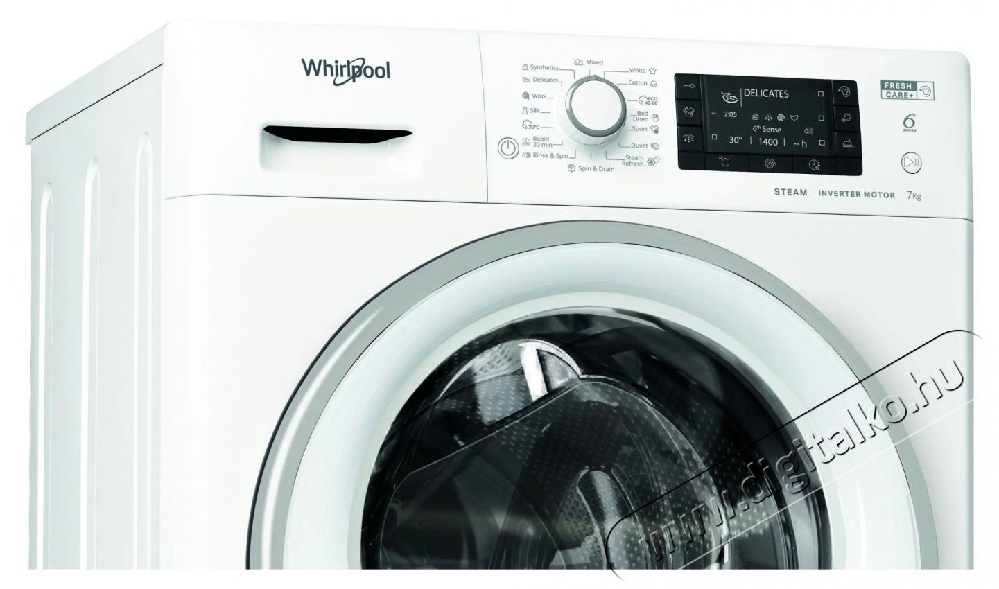 Whirlpool FWSD 71283 SV EE N elöltöltős keskeny mosógép Háztartás / Otthon / Kültér - Mosógép / szárítógép - Elöltöltős keskeny (45cm-ig) mosógép - 379286