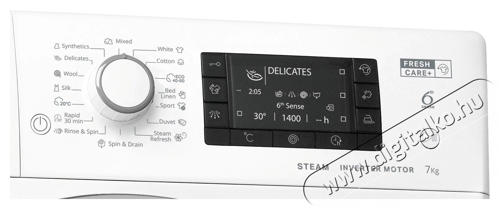 Whirlpool FWSD 71283 SV EE N elöltöltős keskeny mosógép Háztartás / Otthon / Kültér - Mosógép / szárítógép - Elöltöltős keskeny (45cm-ig) mosógép - 379286