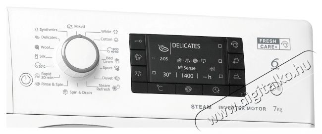 Whirlpool FWSD 71283 SV EE N elöltöltős keskeny mosógép Háztartás / Otthon / Kültér - Mosógép / szárítógép - Elöltöltős keskeny (45cm-ig) mosógép - 379286