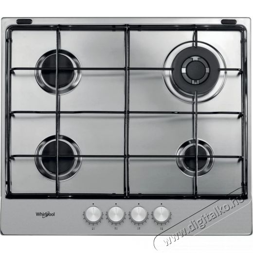 Whirlpool TGML 651 IX beépíthető gázfőzőlap Konyhai termékek - Sütő-főzőlap, tűzhely (beépíthető) - Gázfőzőlap (beépíthető) - 379296