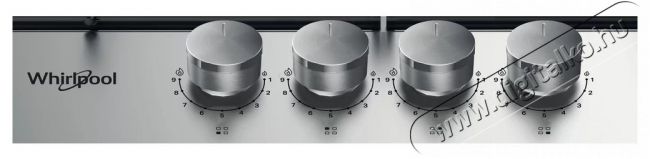 Whirlpool TGML 651 IX beépíthető gázfőzőlap Konyhai termékek - Sütő-főzőlap, tűzhely (beépíthető) - Gázfőzőlap (beépíthető) - 379296