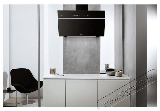 Whirlpool WHVS 90F LT C K döntött páraelszívó Konyhai termékek - Páraelszívó - Kürtős - 379289