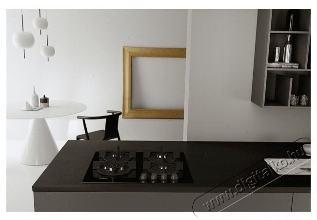 Whirlpool GOR 625/NB Beépíthető gáz főzőlap Konyhai termékek - Sütő-főzőlap, tűzhely (beépíthető) - Gázfőzőlap (beépíthető) - 381795
