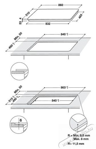 Whirlpool SMP 9010 C/NE/IXL Beépíthető indukciós főzőlap Konyhai termékek - Sütő-főzőlap, tűzhely (beépíthető) - Indukciós főzőlap (beépíthető) - 381798