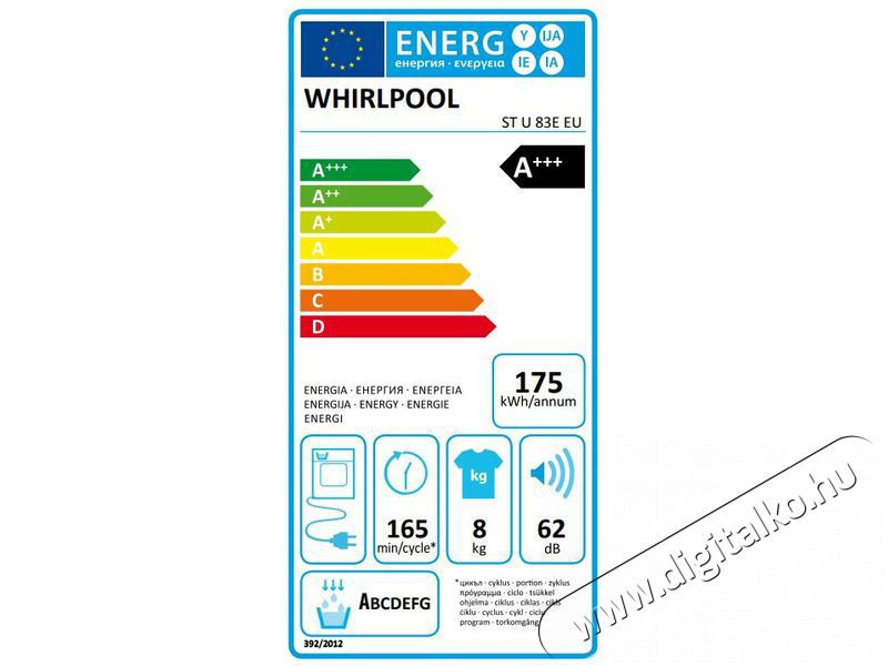 Whirlpool STU 83E szabadon&aacute;ll&oacute; sz&aacute;r&iacute;t&oacute;g&eacute;p H&aacute;ztart&aacute;s / Otthon / K&uuml;lt&eacute;r - Mos&oacute;g&eacute;p / sz&aacute;r&iacute;t&oacute;g&eacute;p - Sz&aacute;r&iacute;t&oacute;g&eacute;p - 353595