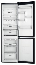 Whirlpool W7X 94T KS Total NoFrost fekete alulfagyasztós hűtőszekrény Konyhai termékek - Hűtő, fagyasztó (szabadonálló) - Alulfagyasztós kombinált hűtő - 403858