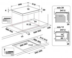 Whirlpool WL S7960 NE beépíthető indukciós kerámia főzőlap Konyhai termékek - Sütő-főzőlap, tűzhely (beépíthető) - Indukciós főzőlap (beépíthető) - 414478