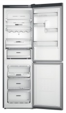 Whirlpool W7X 83T MX inox alulfagyasztós hűtőszekrény Konyhai termékek - Hűtő, fagyasztó (szabadonálló) - Alulfagyasztós kombinált hűtő - 452606