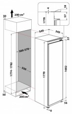 Whirlpool AFB 1842 SHOCK F FAGYASZTÓSZEKRÉNY BEÉPÍTHETŐ 7 REKESZ Konyhai termékek - Konyhabútor - 466764