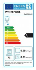 Whirlpool OMK38HU0X elektromos beépíthető sütő Konyhai termékek - Sütő-főzőlap, tűzhely (beépíthető) - Sütő (beépíthető) - 473626