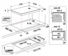 Whirlpool WL S3777 NE beépíthető indukciós főzőlap Konyhai termékek - Sütő-főzőlap, tűzhely (beépíthető) - Indukciós főzőlap (beépíthető) - 362527