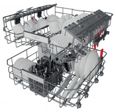 Whirlpool WBO3T341PX beépíthető mosogatógép Konyhai termékek - Mosogatógép - Normál (60cm) beépíthető mosogatógép - 367084