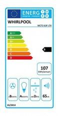 Whirlpool WCT3 63F LTX PÁRAELSZÍVÓ BEÉPÍTHETŐ PULT ALÁ Konyhai termékek - Páraelszívó - Beépíthető / kihúzható - 496655