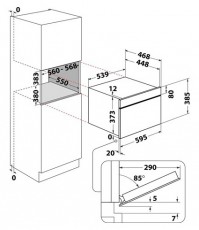 Whirlpool AMW 6440 FB MIKROHULLÁMÚ SÜTŐ BEÉPÍTHETŐ Konyhai termékek - Mikrohullámú sütő - Mikrohullámú sütő (beépíthető) - 499524