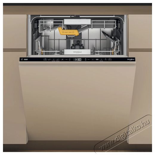 Whirlpool W8IHT58TS Beépíthető mosogatógép, 14 készlet, 8 program, 6th Sense Technology, B energiaosztály, PowerCleanPro, Késleltetett indítás, 60 cm Konyhai termékek - Mosogatógép - Normál (60cm) beépíthető mosogatógép - 499575