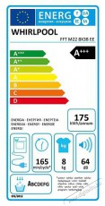 Whirlpool FFT M22 8X3B EE hőszivattyús szárítógép Háztartás / Otthon / Kültér - Mosógép / szárítógép - Szárítógép - 372248