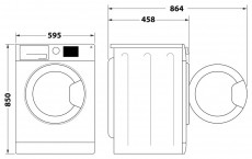 Whirlpool WRBSS 6249 S EU keskeny elöltöltős mosógép Háztartás / Otthon / Kültér - Mosógép / szárítógép - Elöltöltős keskeny (45cm-ig) mosógép - 502594