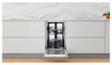 Whirlpool WSBC 3M27 X beépíthető keskeny 10 terítékes inox mosogatógép Konyhai termékek - Mosogatógép - Keskeny (45cm-ig) beépíthető mosogatógép - 502623