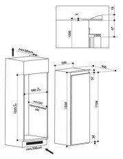 Whirlpool ARG 7182 HŰTŐ BE&Eacute;P&Iacute;THETŐ EGYAJT&Oacute;S Konyhai term&eacute;kek - Hűtő, fagyaszt&oacute; (be&eacute;p&iacute;thető) - Egyajt&oacute;s hűtő - 502919