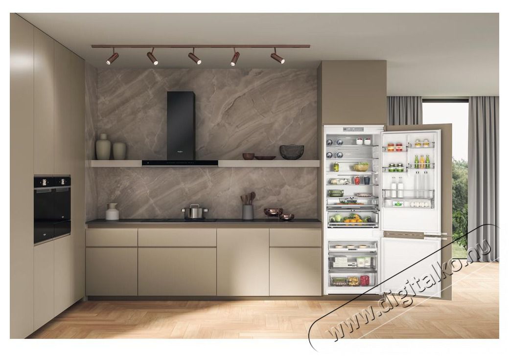 Whirlpool WH SP70 T241 P HŰTŐ ALULFAGYASZT&Oacute;S BE&Eacute;P&Iacute;THETŐ Konyhai term&eacute;kek - Hűtő, fagyaszt&oacute; (be&eacute;p&iacute;thető) - Alulfagyaszt&oacute;s kombin&aacute;lt hűtő - 502881