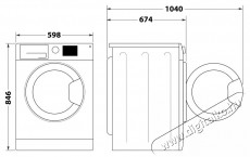 Whirlpool WP C9 WBS EE hőszivattyús szárítógép Háztartás / Otthon / Kültér - Mosógép / szárítógép - Szárítógép - 502750