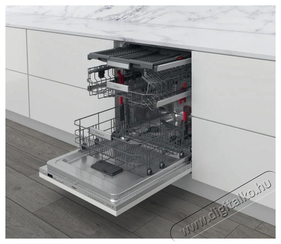 Whirlpool W6I D741A S Konyhai term&eacute;kek - Mosogat&oacute;g&eacute;p - Norm&aacute;l (60cm) be&eacute;p&iacute;thető mosogat&oacute;g&eacute;p - 504643