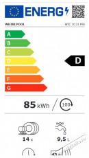 Whirlpool WIC 3C33 PFE Mosogatógép Beépíthető 14 Teríték Konyhai termékek - Mosogatógép - Normál (60cm) beépíthető mosogatógép - 373313