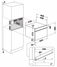 Whirlpool Whirlpool WMD44MX beépíthető mikró Konyhai termékek - Mikrohullámú sütő - Mikrohullámú sütő (beépíthető) - 505280