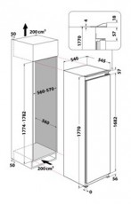 Whirlpool WHSD18F013D1 FAGYASZT&Oacute;SZEKR&Eacute;NY BE&Eacute;P&Iacute;THETŐ 8 REKESZ Konyhai term&eacute;kek - Hűtő, fagyaszt&oacute; (be&eacute;p&iacute;thető) - Alulfagyaszt&oacute;s kombin&aacute;lt hűtő - 505365