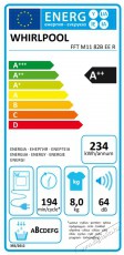 Whirlpool FFT M11 82 EE R Háztartás / Otthon / Kültér - Mosógép / szárítógép - Szárítógép - 504641