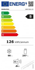 Whirlpool W9M 951A OX Szabadon&aacute;ll&oacute; alulfagyaszt&oacute;s kombin&aacute;lt hűtő Konyhai term&eacute;kek - Hűtő, fagyaszt&oacute; (szabadon&aacute;ll&oacute;) - Alulfagyaszt&oacute;s kombin&aacute;lt hűtő - 528316