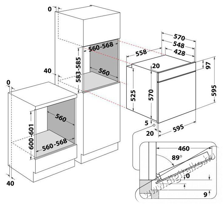 Whirlpool OMK58RU0B Konyhai term&eacute;kek - S&uuml;tő-főzőlap, tűzhely (be&eacute;p&iacute;thető) - S&uuml;tő (be&eacute;p&iacute;thető) - 503290