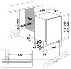 Whirlpool W7IHT58T Be&eacute;p&iacute;thető mosogat&oacute;g&eacute;p , 15 ter&iacute;t&eacute;k, 8 program Konyhai term&eacute;kek - Mosogat&oacute;g&eacute;p - Norm&aacute;l (60cm) be&eacute;p&iacute;thető mosogat&oacute;g&eacute;p - 534014