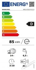 Whirlpool WFO3T233P65X Mosogat&oacute;g&eacute;p, 14 ter&iacute;t&eacute;k, 10 program Konyhai term&eacute;kek - Mosogat&oacute;g&eacute;p - Norm&aacute;l (60cm) szabadon&aacute;ll&oacute; mosogat&oacute;g&eacute;p - 534013