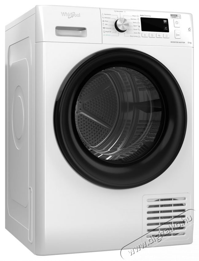 Whirlpool FreshCare+ FFTM119X2BYEE Hőszivatty&uacute;s sz&aacute;r&iacute;t&oacute;g&eacute;p, 9 kg, B energiaoszt&aacute;ly, &Ouml;ntiszt&iacute;t&oacute; szűrő, Inverteres motor, 6th Sense technol&oacute;gia, Digit&aacute;lis kijelző, Feh&eacute;r/Fekete H&aacute;ztart&aacute;s / Otthon / K&uuml;lt&eacute;r - Mos&oacute;g&eacute;p / sz&aacute;r&iacute;t&oacute;g&eacute;p - Sz&aacute;r&iacute;t&oacute;g&eacute;p - 537541