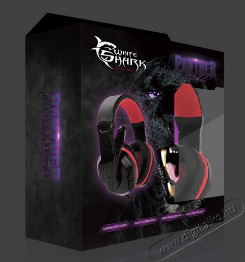 White Shark GH-1641B Panther Gamer headset Audio-Video / Hifi / Multimédia - Fül és Fejhallgatók - Fejhallgató mikrofonnal / headset - 325136