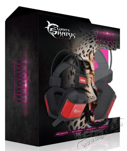 White Shark GH-1646BR Jaguar Gamer headset - fekete/piros Audio-Video / Hifi / Multimédia - Fül és Fejhallgatók - Fejhallgató mikrofonnal / headset - 325141