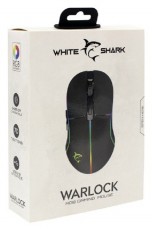 White Shark WARLOCK GM-5010 7D 6400 dpi RGB fekete gamer egér Iroda és számítástechnika - Egér - Vezetékes egér - 403888