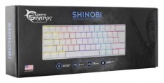 White Shark SHINOBI GK-2022W/BL-HU fehér mechanikus (blue switch) gamer billentyűzet Mobil / Kommunikáció / Smart - Tablet / E-book kiegészítő, tok - Billentyűzet - 455808